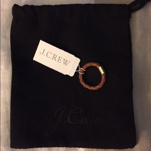 J.Crew Brown & Gold braided ring